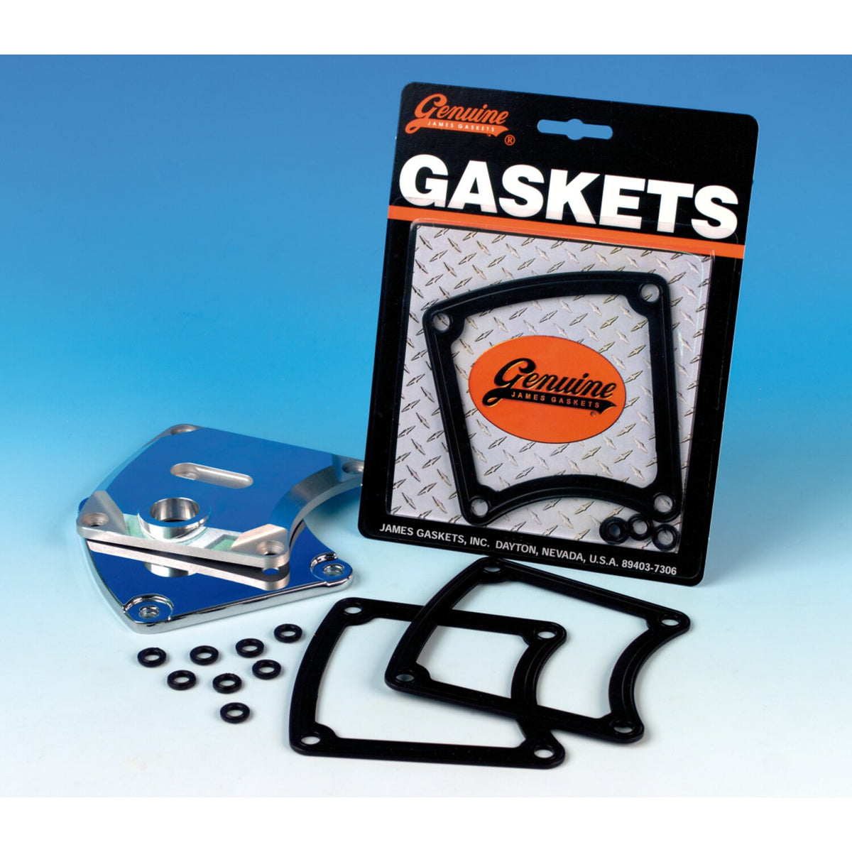 James, gasket inspection cover. Steel base/rubber