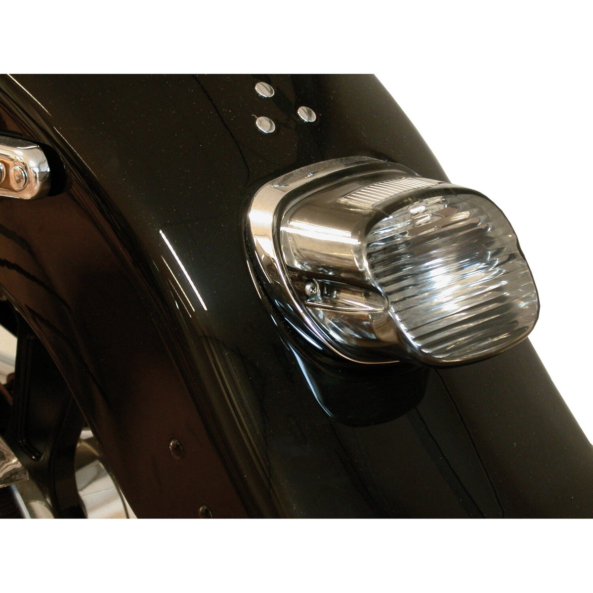 Laydown taillight lens. Light smoke