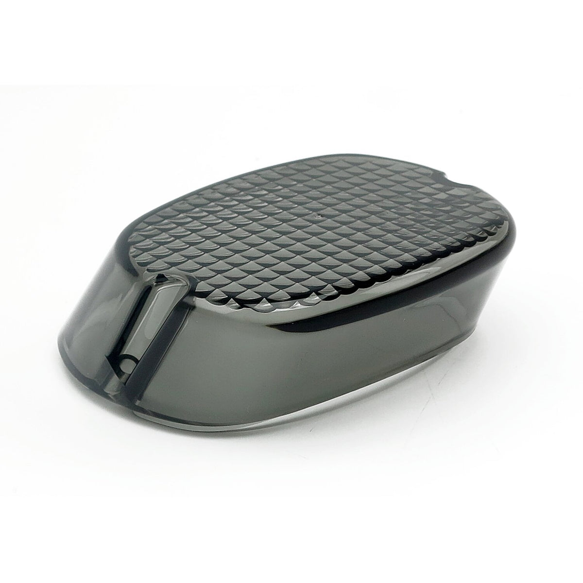 Laydown taillight lens. Light smoke