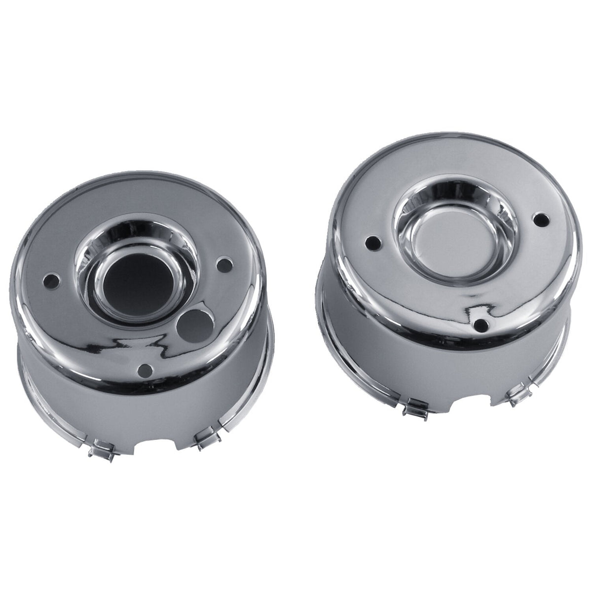 Speedometer & tachometer cup set. Chrome