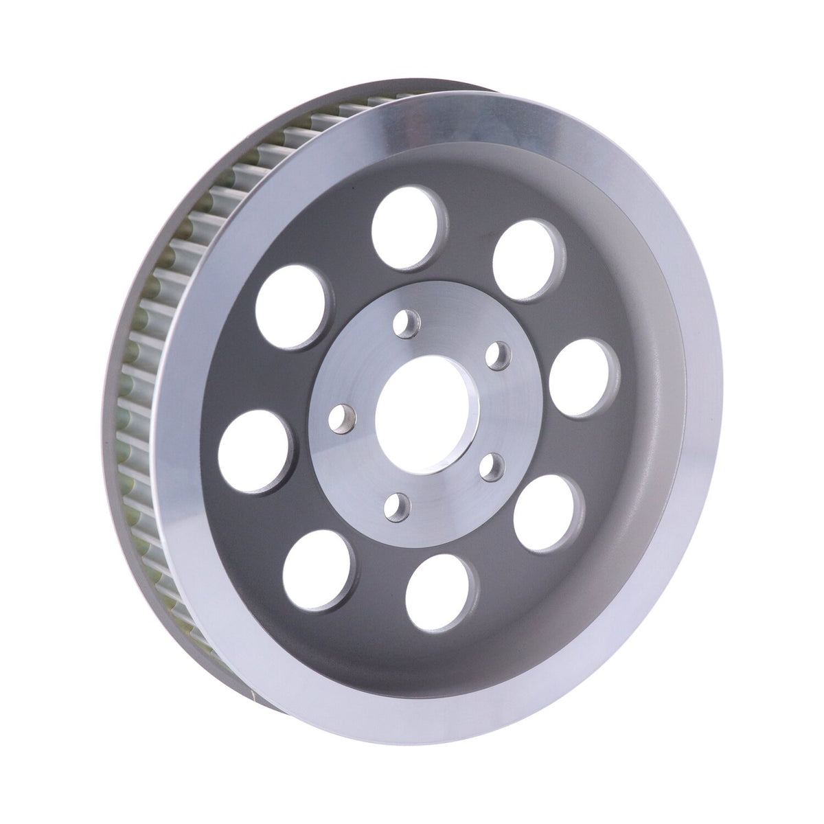 Reproduction OEM style wheel pulley 61t, 1-1/2" belt. Silver