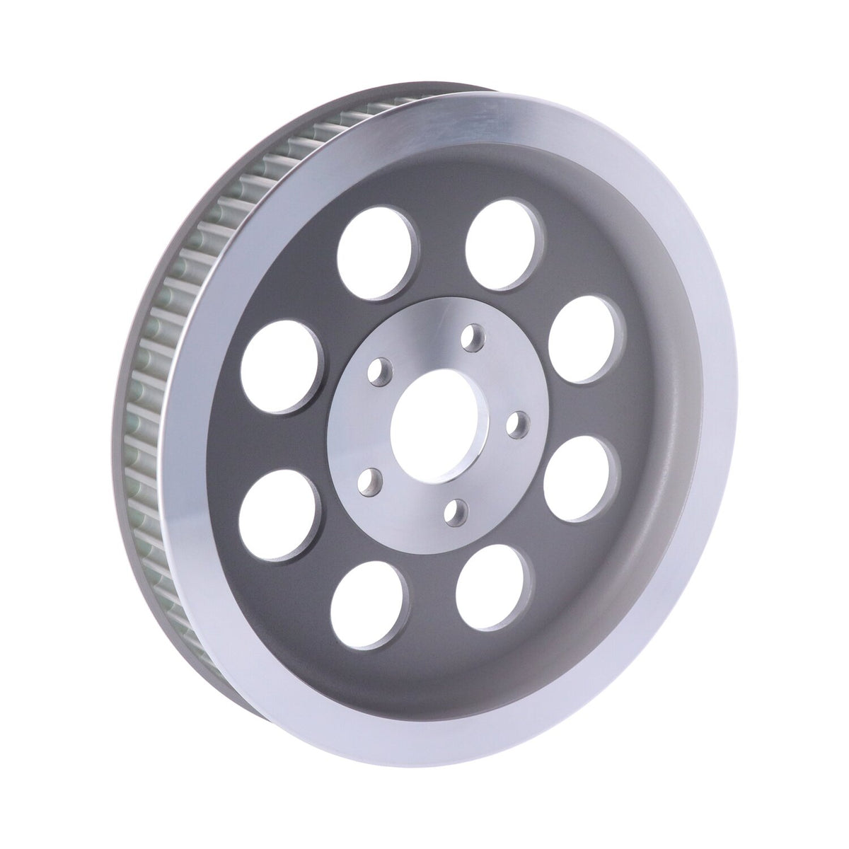 Reproduction OEM style wheel pulley 65t, 1-1/2" belt. Silver