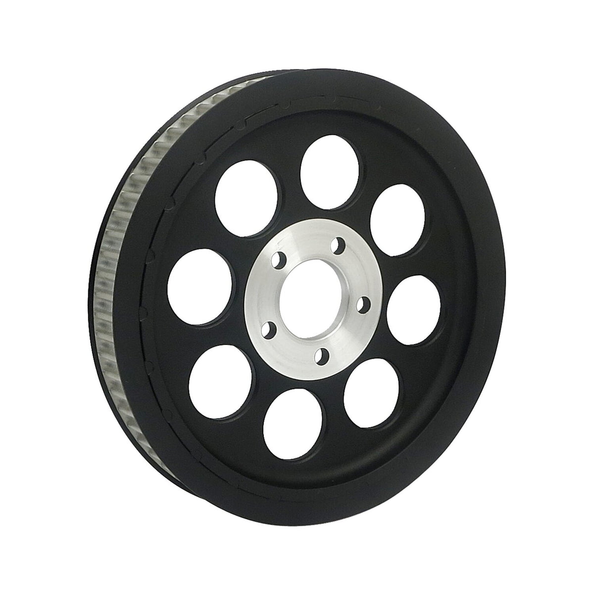 Reproduction OEM style wheel pulley 70t, 1-1/2" belt. Black