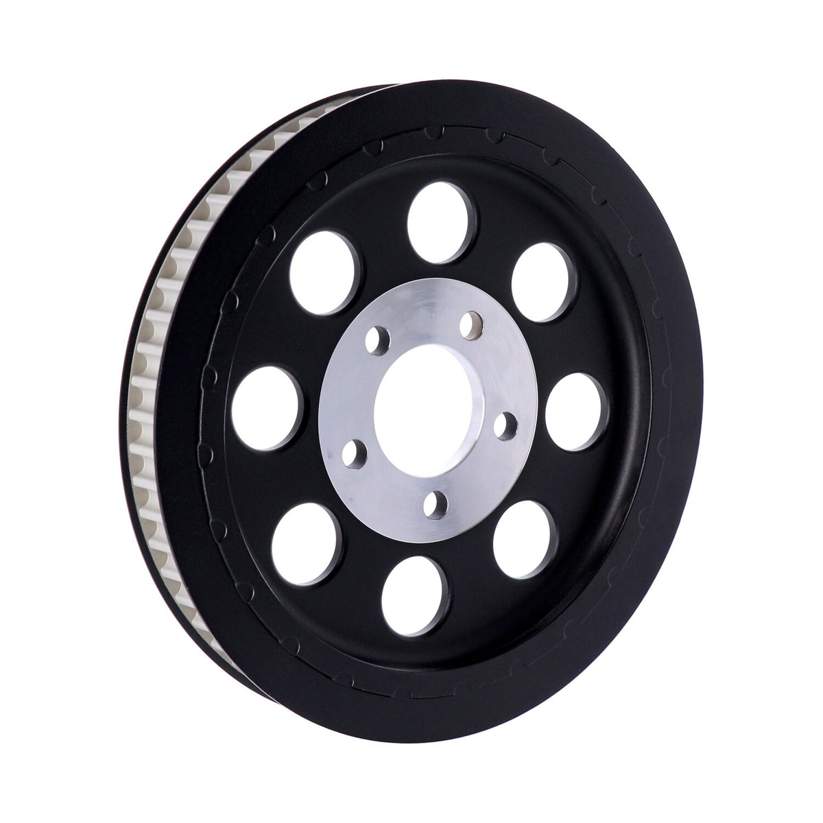 Reproduction OEM style wheel pulley 61t, 1-1/8" belt. Black