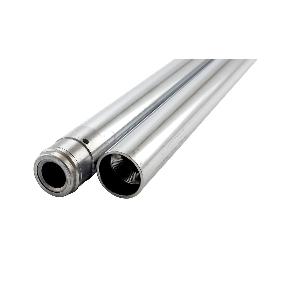 Fork tubes 41mm. 24-7/8". show chrome