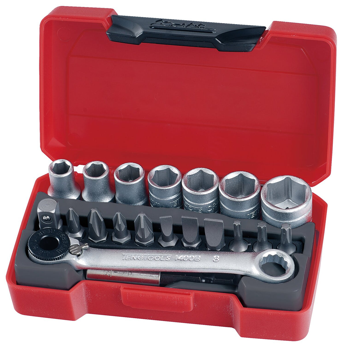 Teng Tools, 1/4" socket & bits set