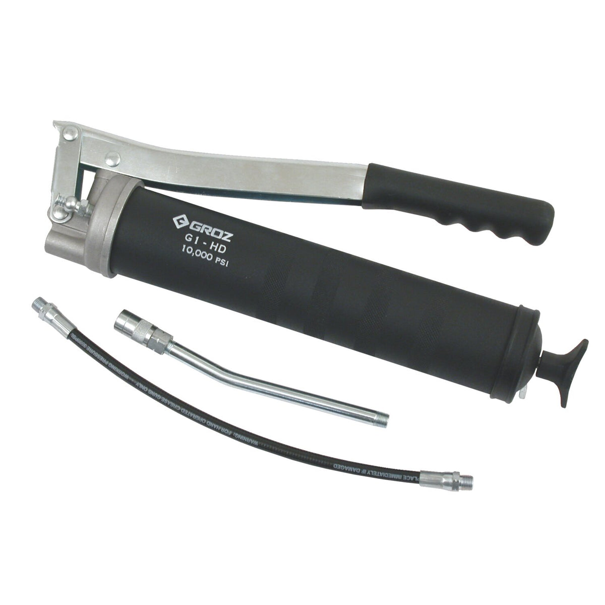 Grease gun, with standard style grip