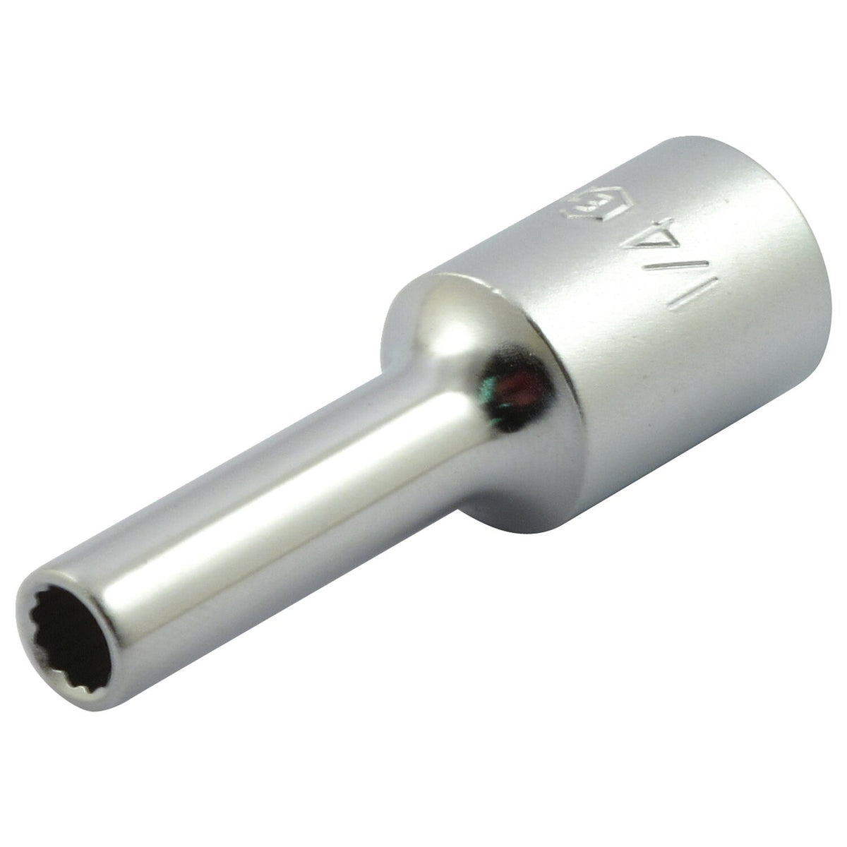 1/4" 12-point brake pad pin socket tool. 3/8" drive