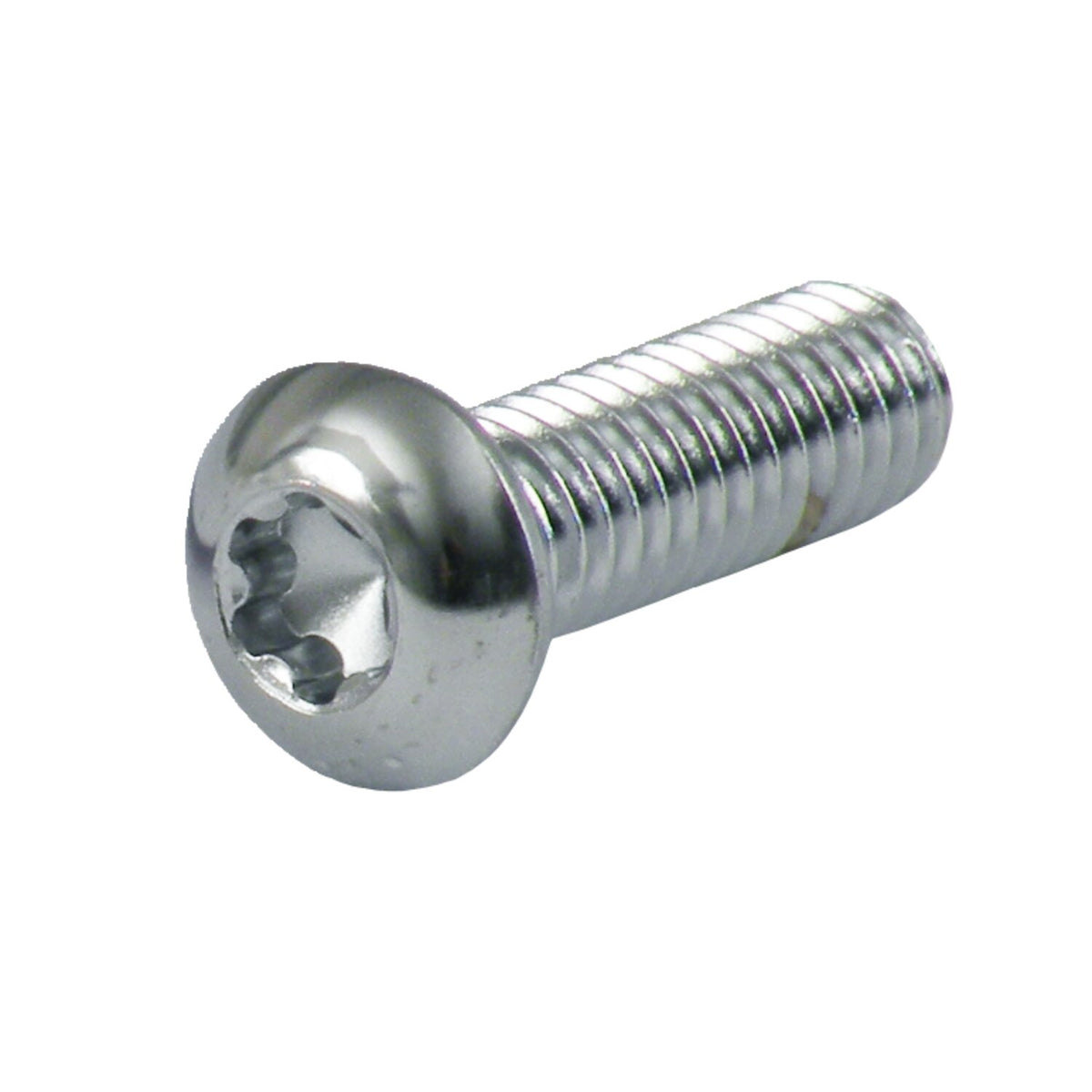 Chrome button torx bolt 3/8-16 x 1
