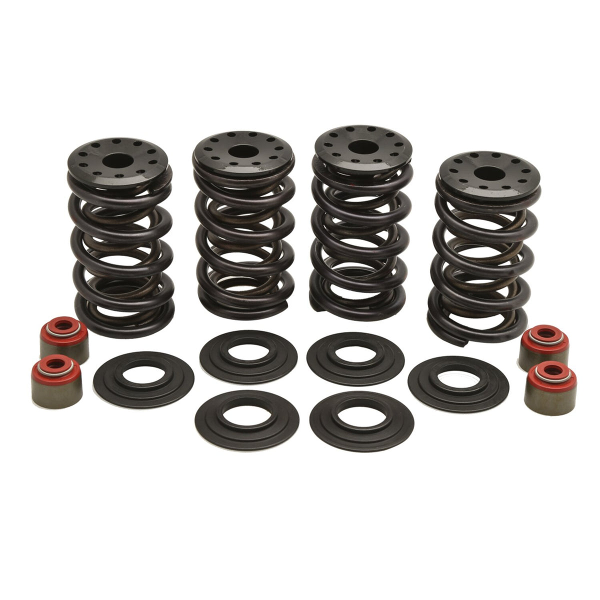 KPMI, valve spring kit. .600" lift. Steel top collars