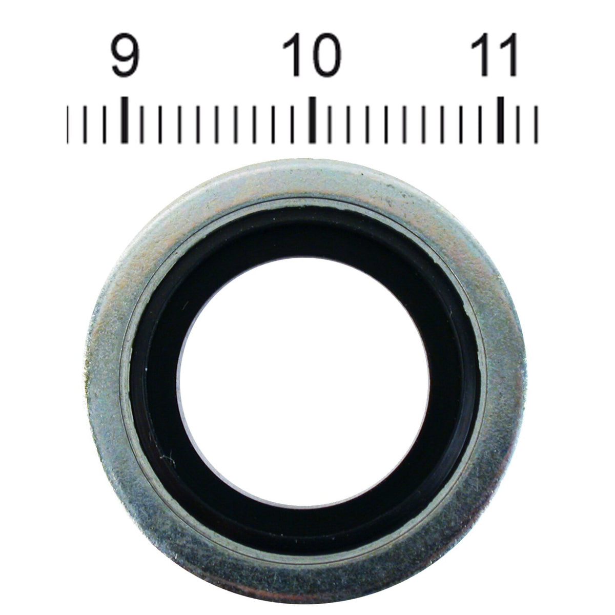 James, drain plug seal washer. Bonded steel