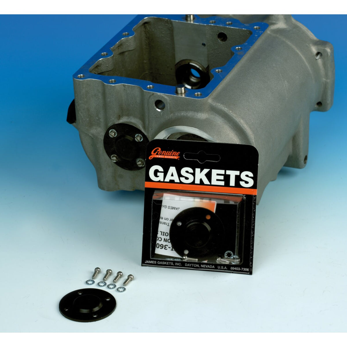 James end plate, countershaft. Black