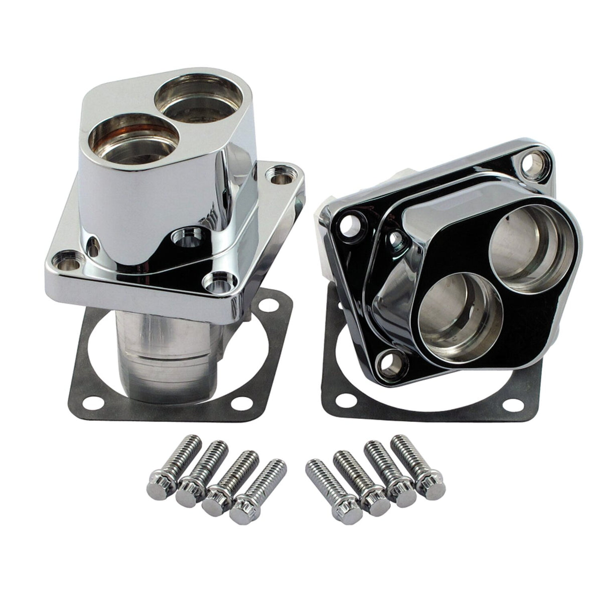 S&S, 84-99 billet tappet block set front/rear. Chrome