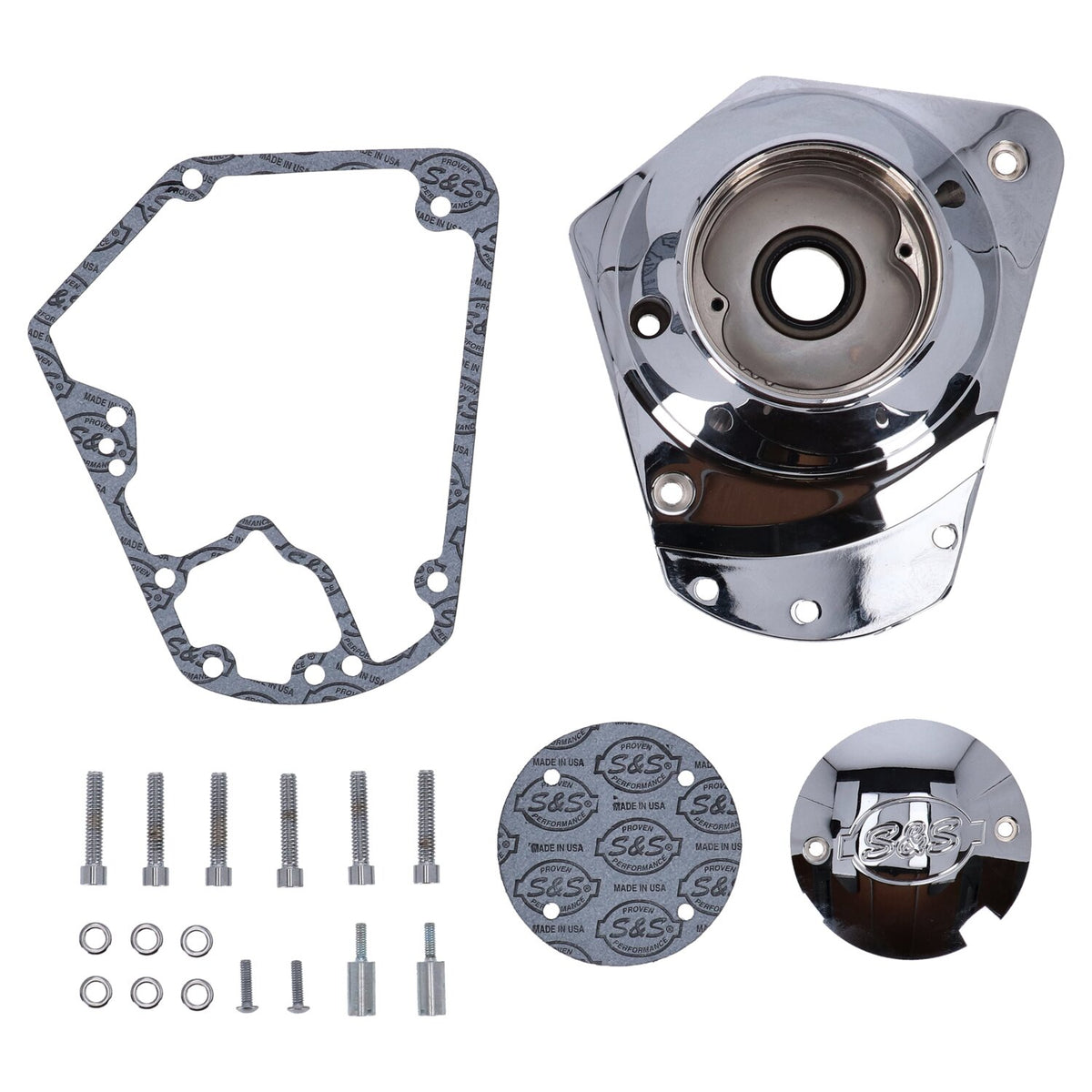 S&S, billet cam cover. Chrome