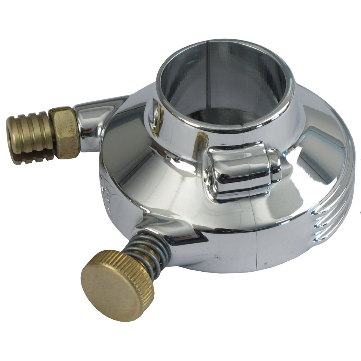 K-Tech DeLuxe external throttle housing. Polished aluminum