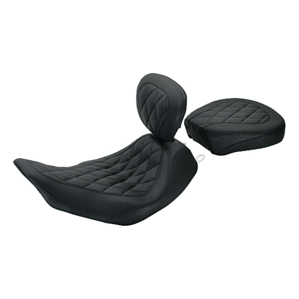 Mustang, Wide Tripper solo seat. With rider backrest