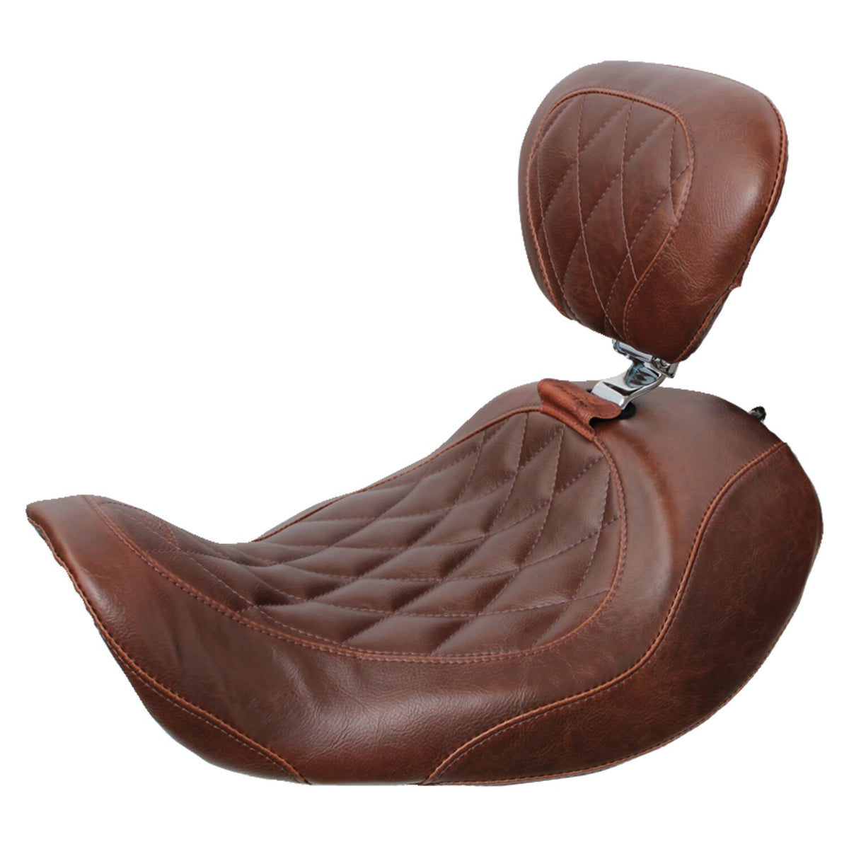 Mustang, Wide Tripper Forward solo seat. With rider backrest