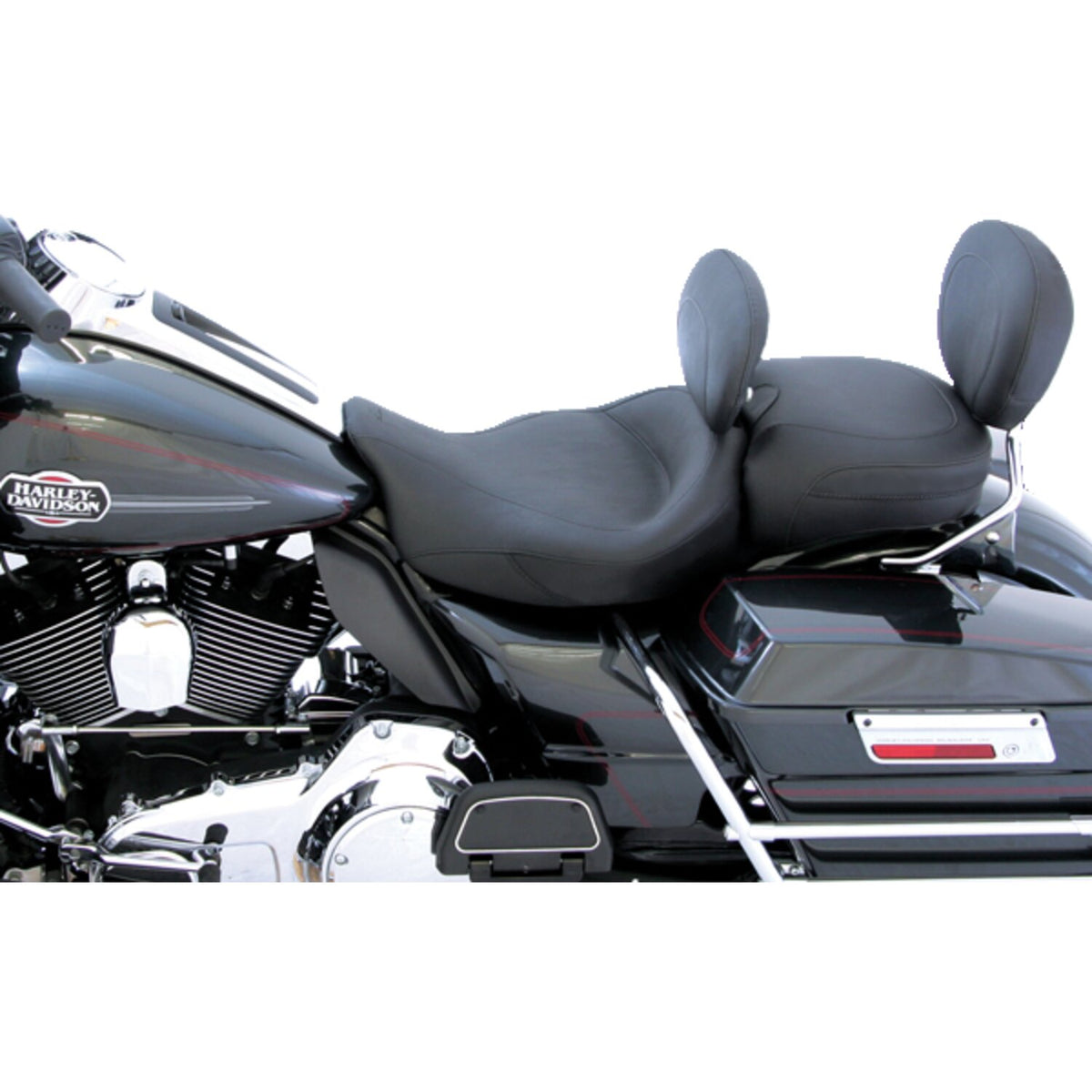 Mustang, Super Touring solo seat. With rider backrest