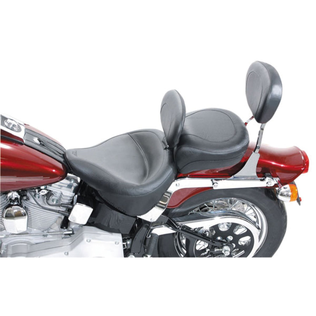Mustang, Wide Touring solo seat. With rider backrest