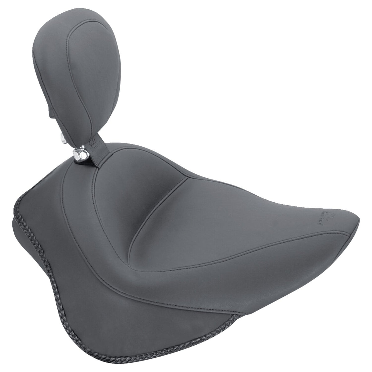 Mustang Wide Tripper solo seat with rider backrest