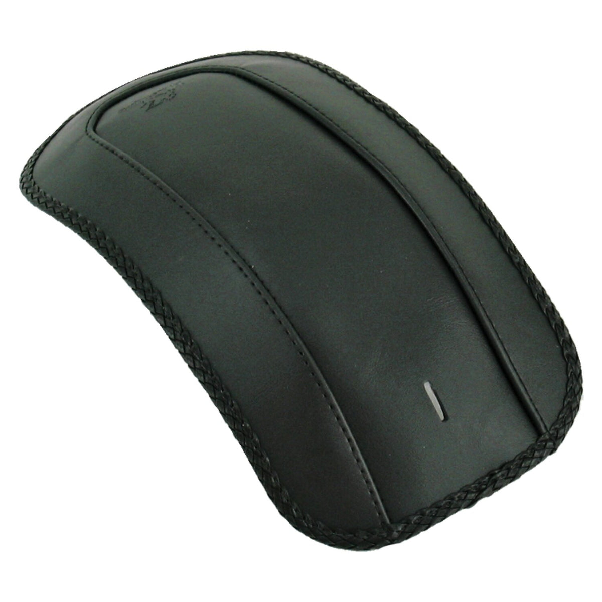 Mustang, rear fender bib. Plain with braided edges