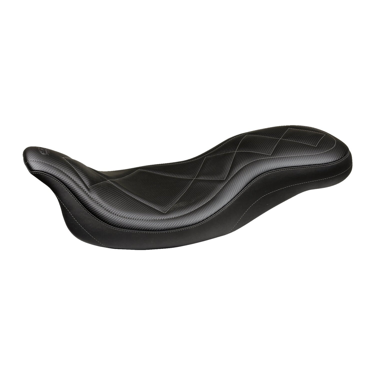 Mustang, Super Tripper seat. Black carbon