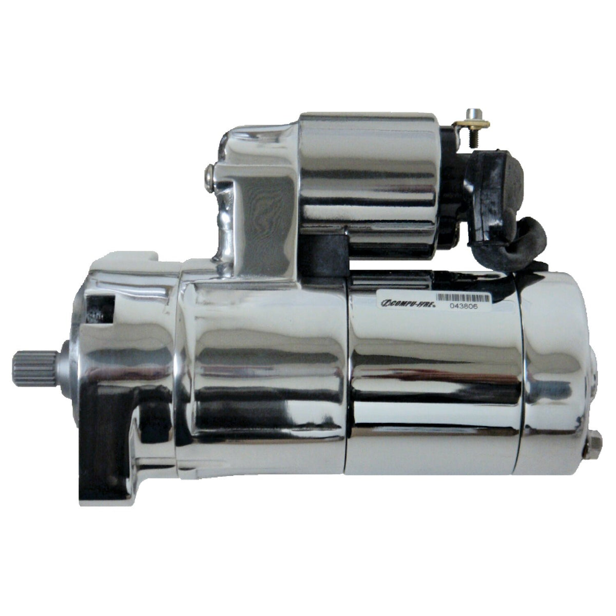 Compu-Fire, GEN3 starter motor. 2.0kW. Chrome
