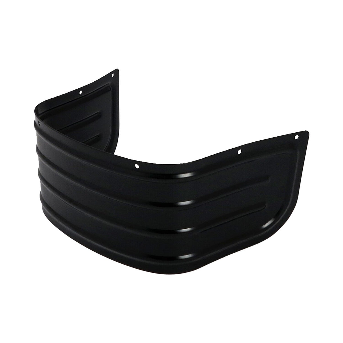 Lower front fender trim, ribbed