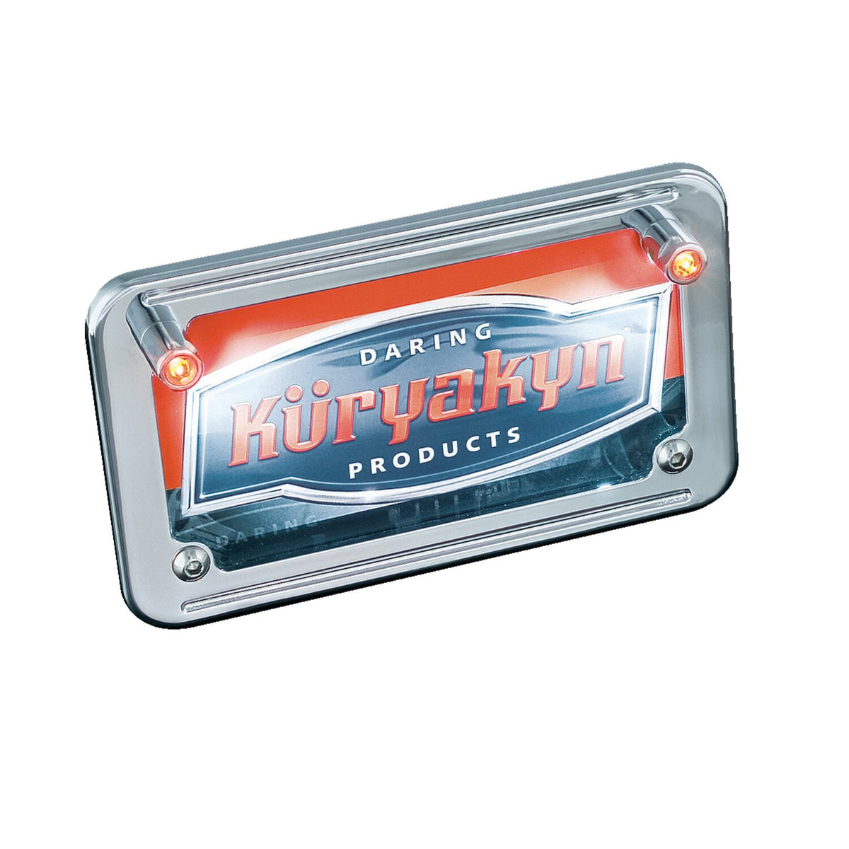 Kuryakyn, LED license plate bolt lights.w/turn signal accent