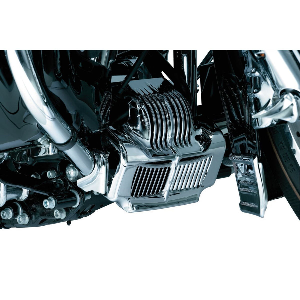 Kuryakyn, oil cooler cover. Chrome