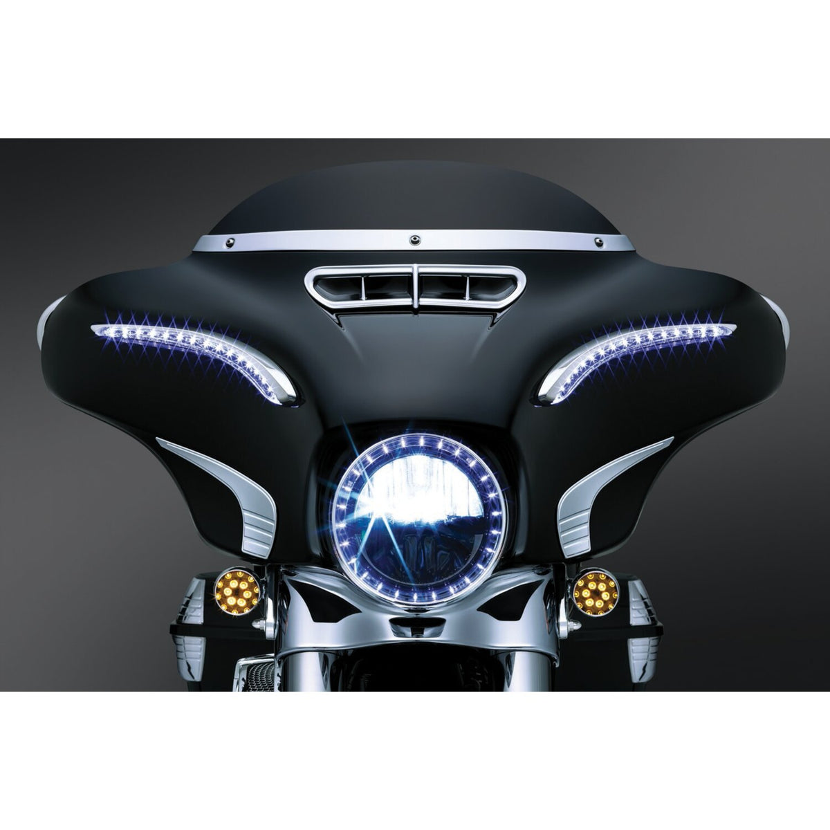 Kuryakyn, smooth windshield trim. Chrome