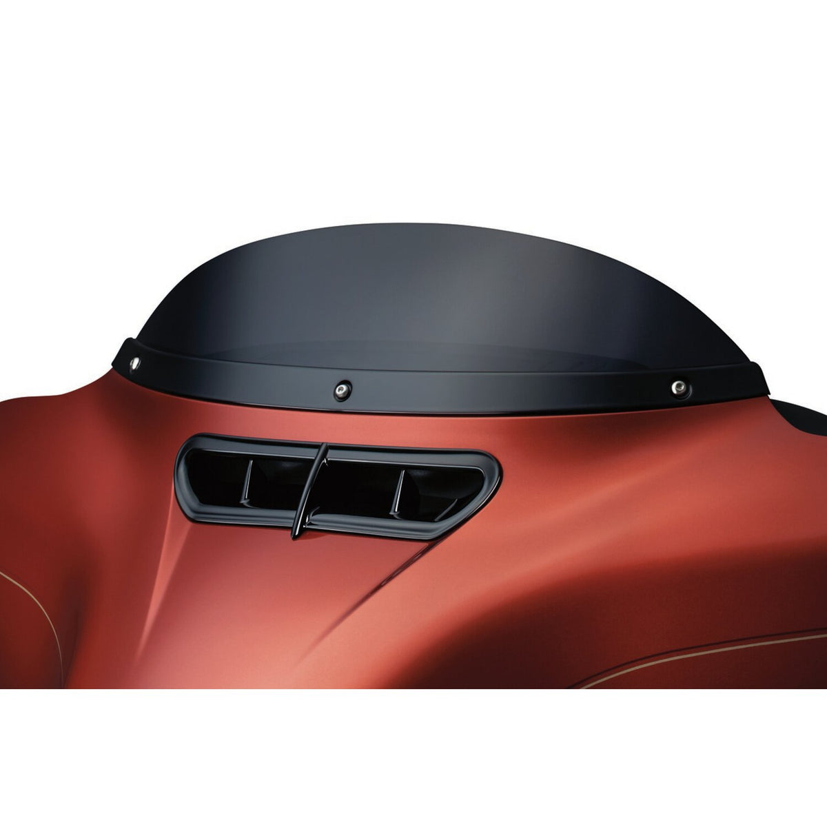 Kuryakyn, Smooth windshield trim. Gloss black