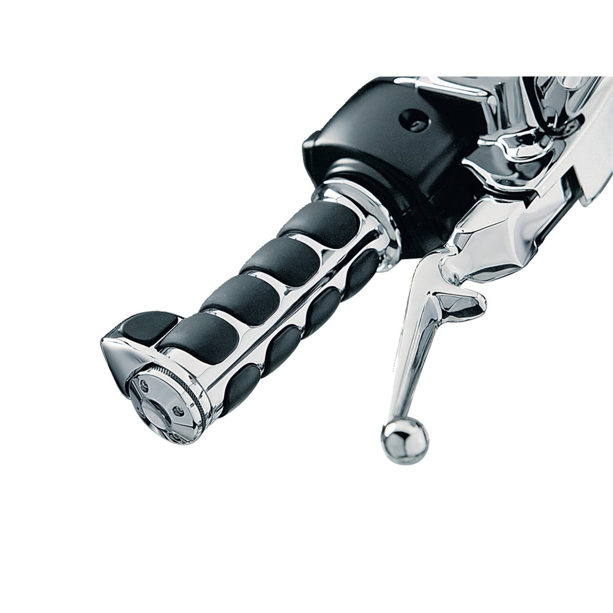 Kuryakyn, Premium ISO-grip. Chrome. Throttle Boss
