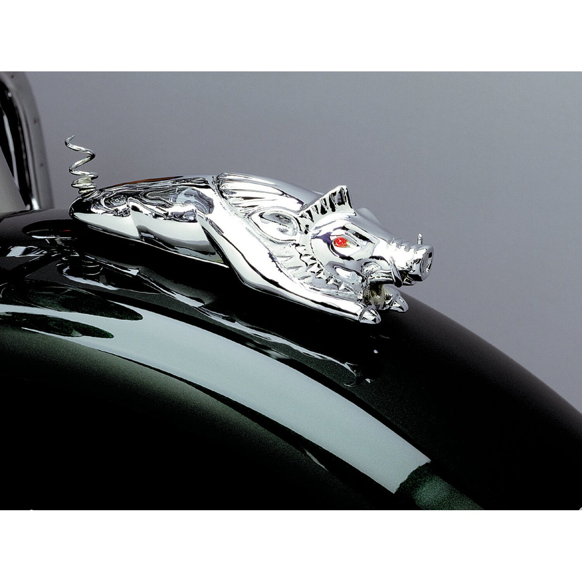 Kuryakyn, 'Wild boar' front fender ornament. Chrome