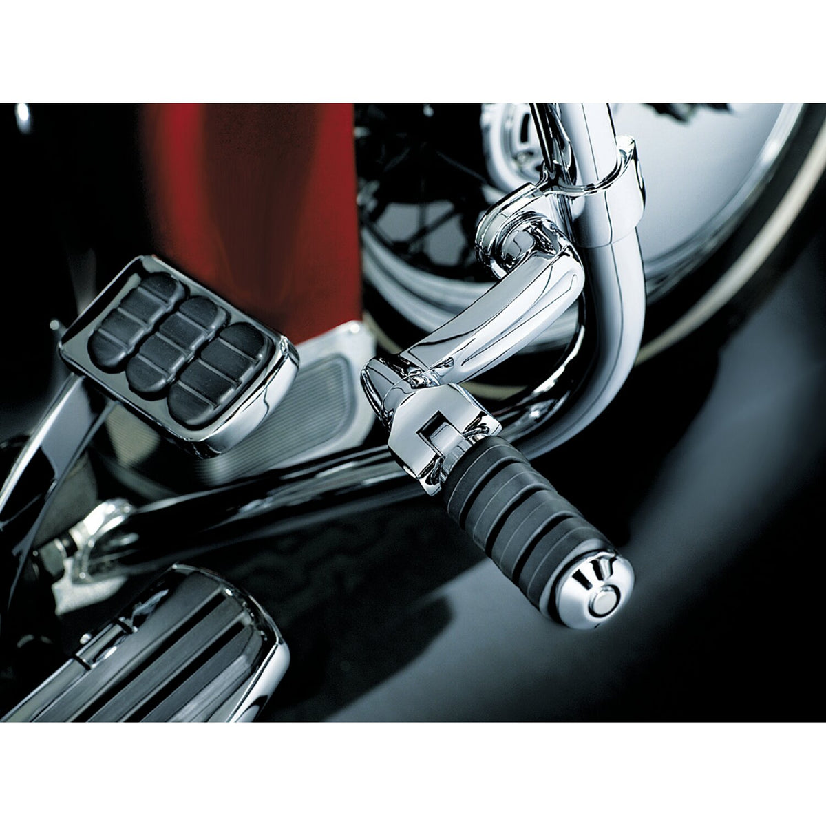 Kuryakyn, Extended footpeg offset mount kit. Chrome