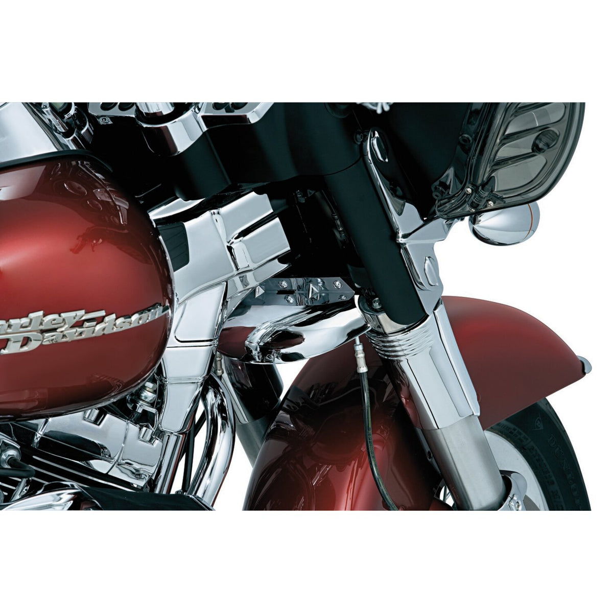 Kuryakyn, Touring deluxe frame neck cover. Chrome