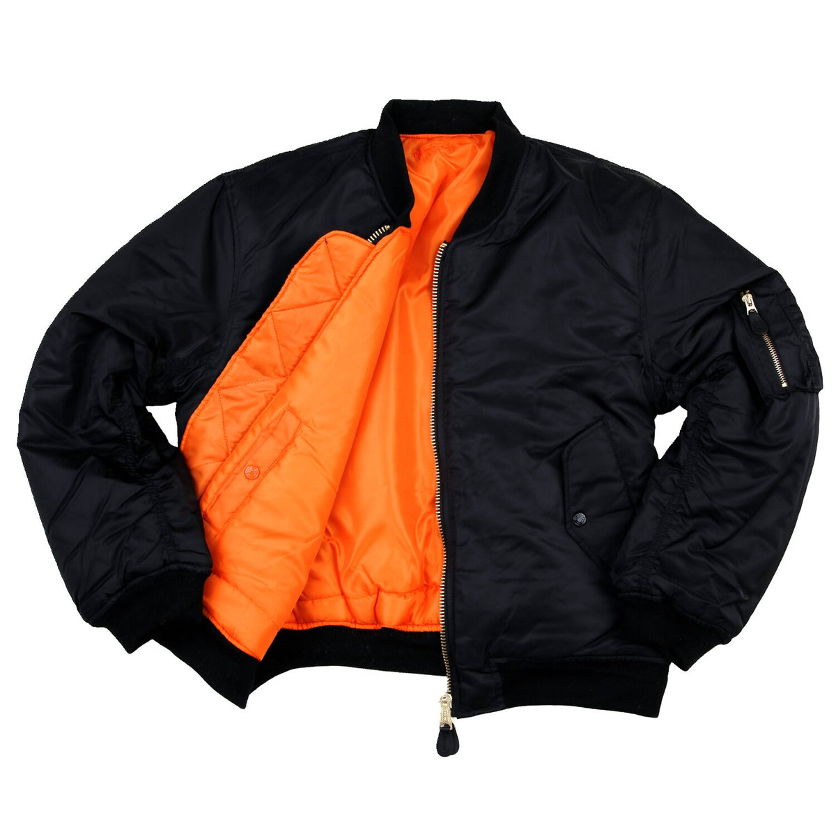 MA-1 bomber flight jacket black