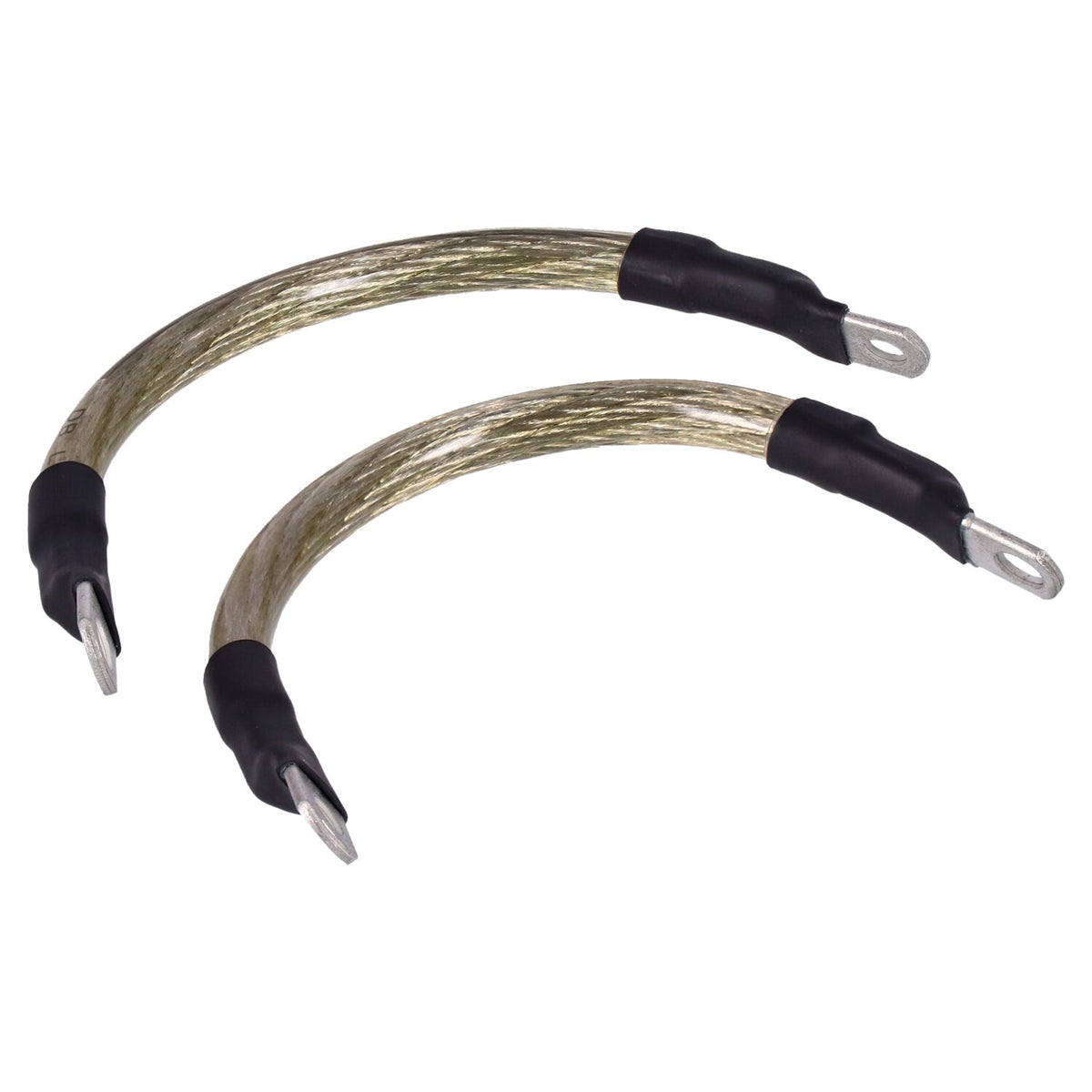 NAMZ, battery cable set. Clear. 7 inch (17.5cm)