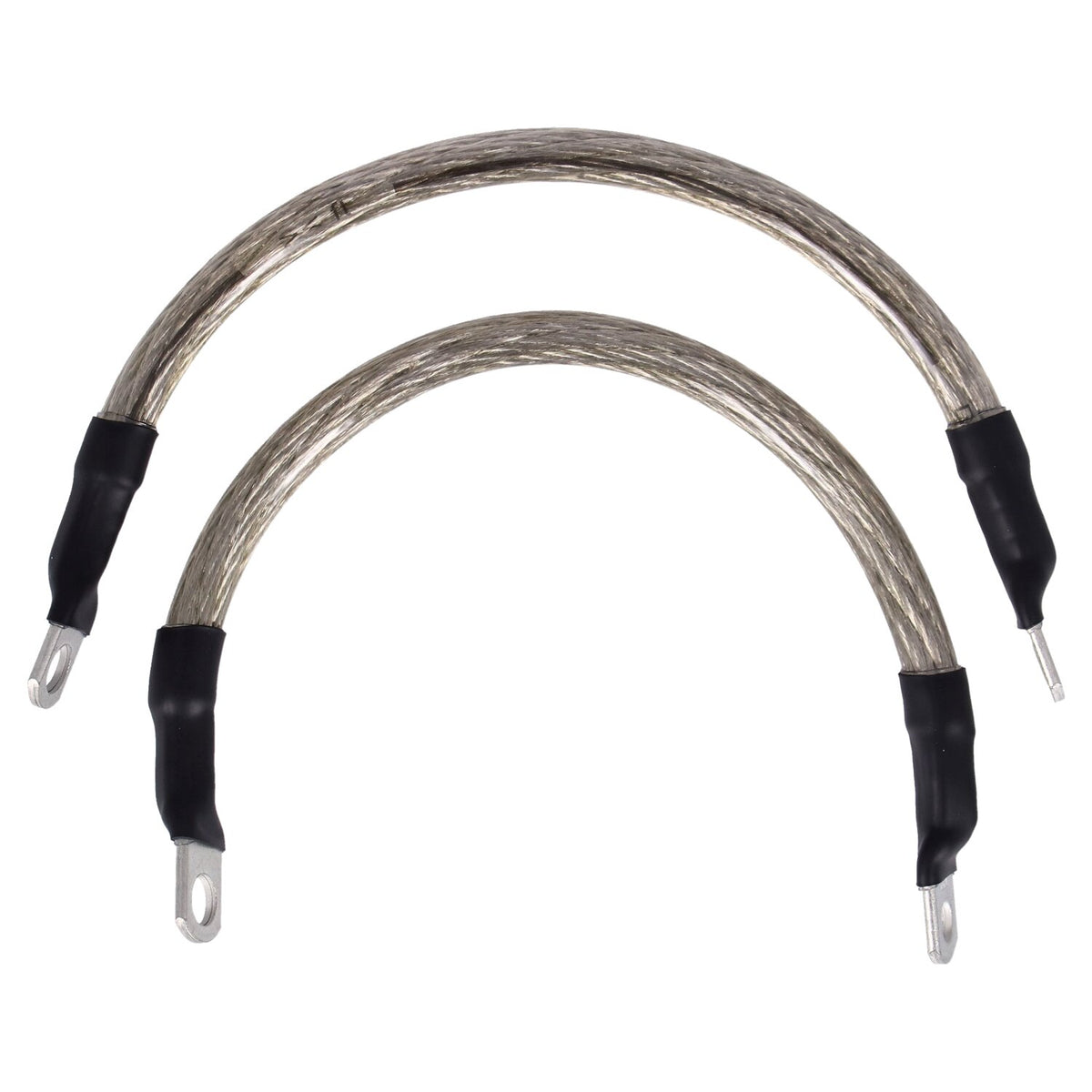 NAMZ, battery cable set. Clear. 9 inch (22.5cm)
