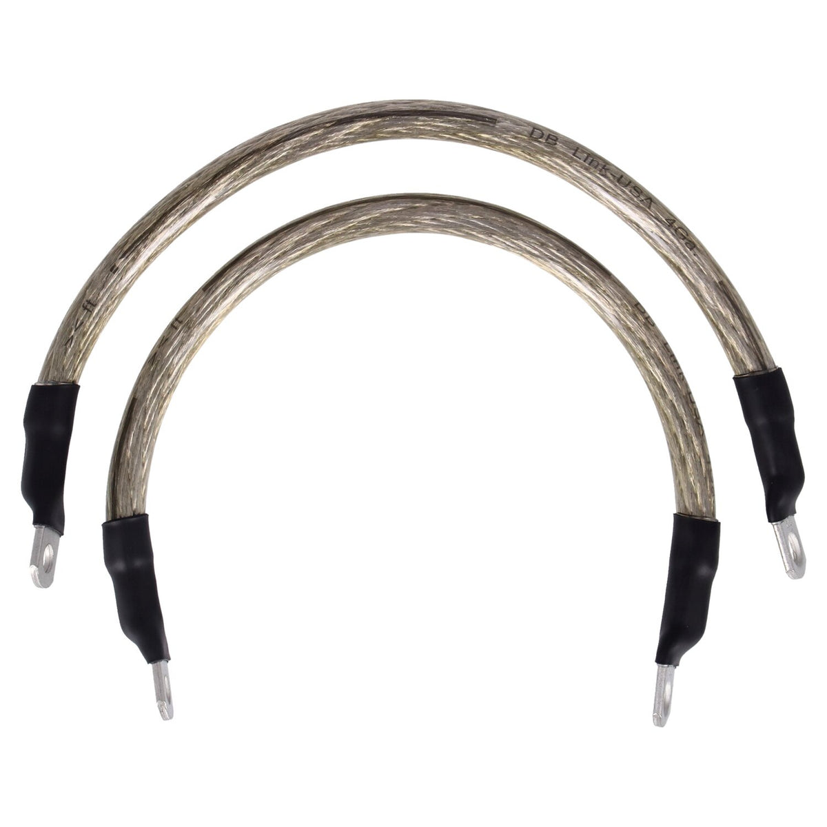 NAMZ, battery cable set. Clear. 11 inch (27.5cm)