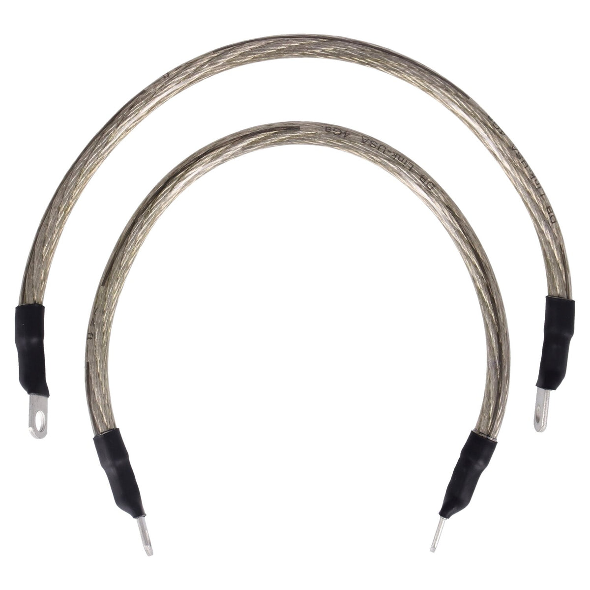 NAMZ, battery cable set. Clear. 15 inch (38cm)