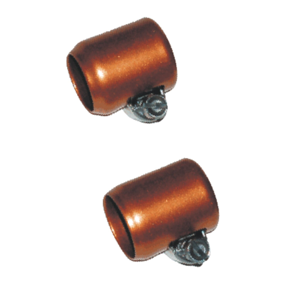 NAMZ, oil line hose clamps. 3/8" ID. Copper