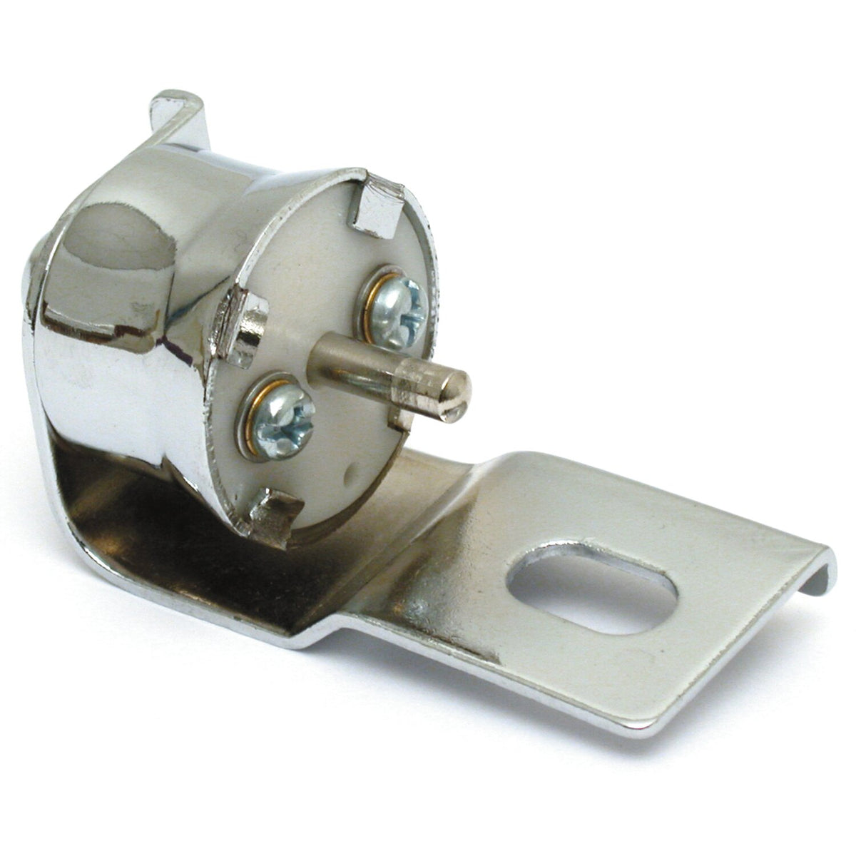 Mechanical brake light switch, rear. Chrome