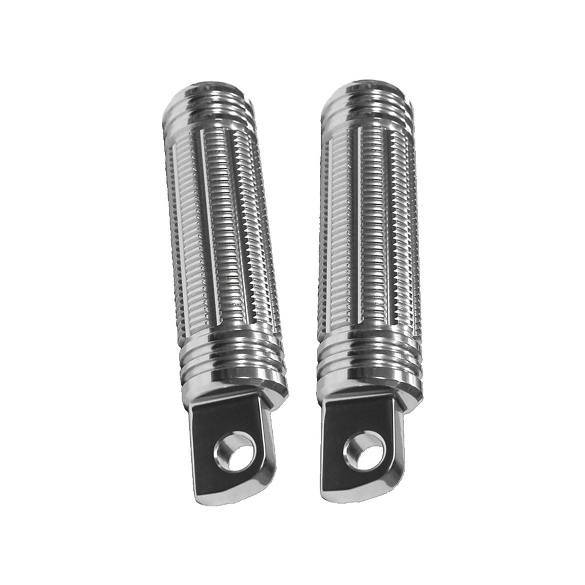Burly, Stash foot pegs. Clear anodized