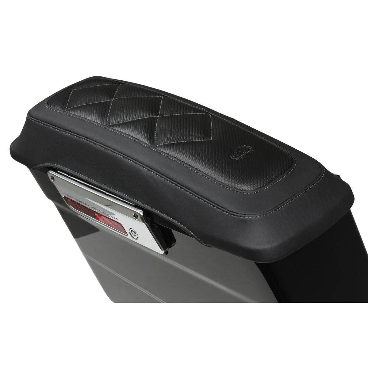 Mustang, saddlebag lid cover set. Carbon Diamond