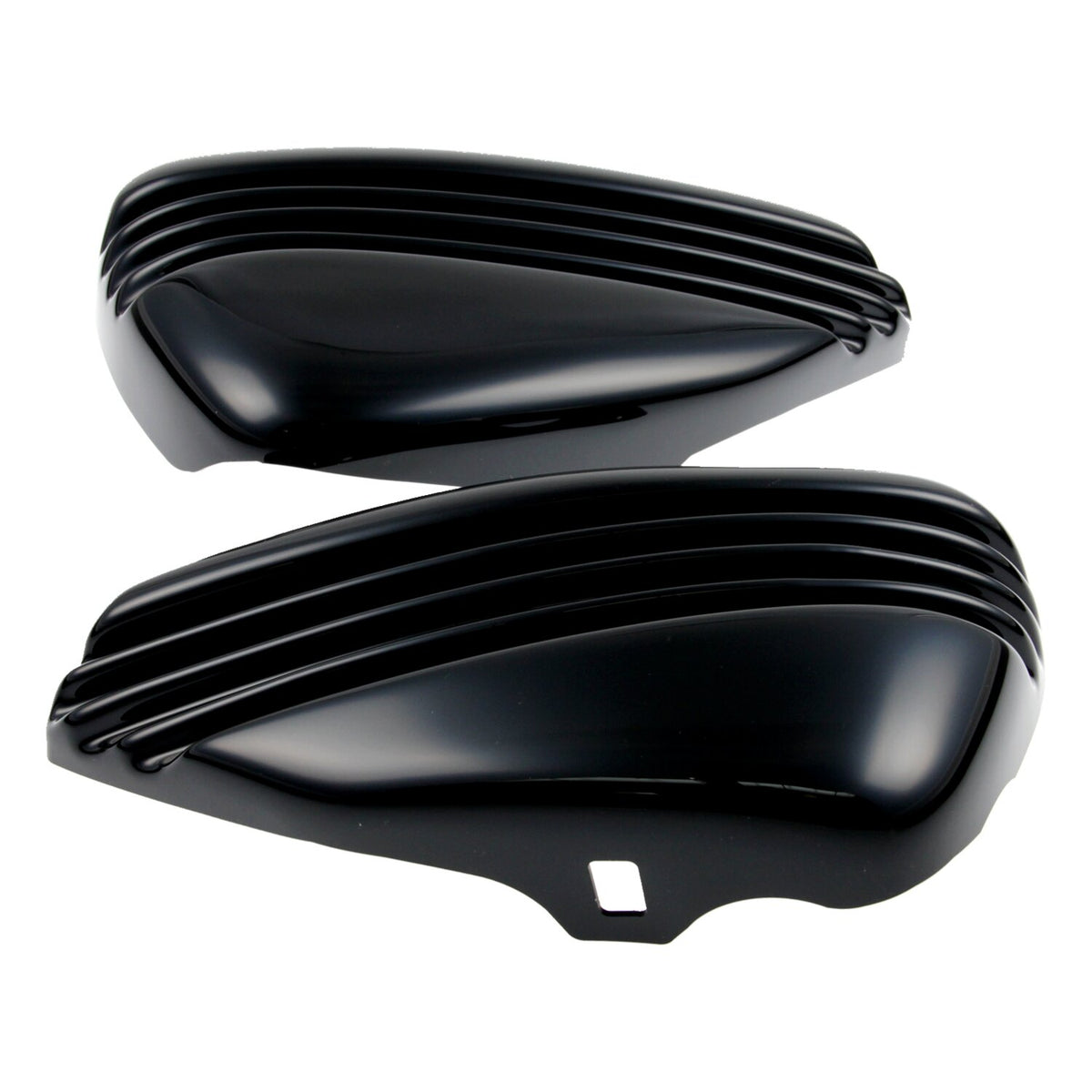 Cult-Werk, 'Bobber' side cover set. Gloss black