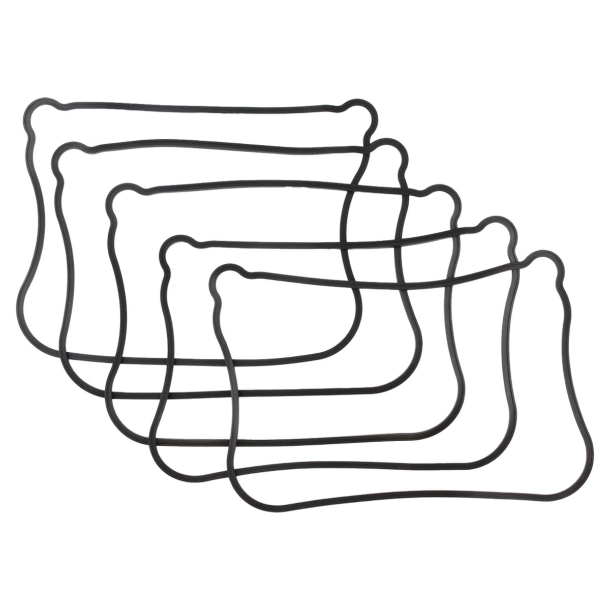 Cometic, lower rocker cover gasket. Rubber