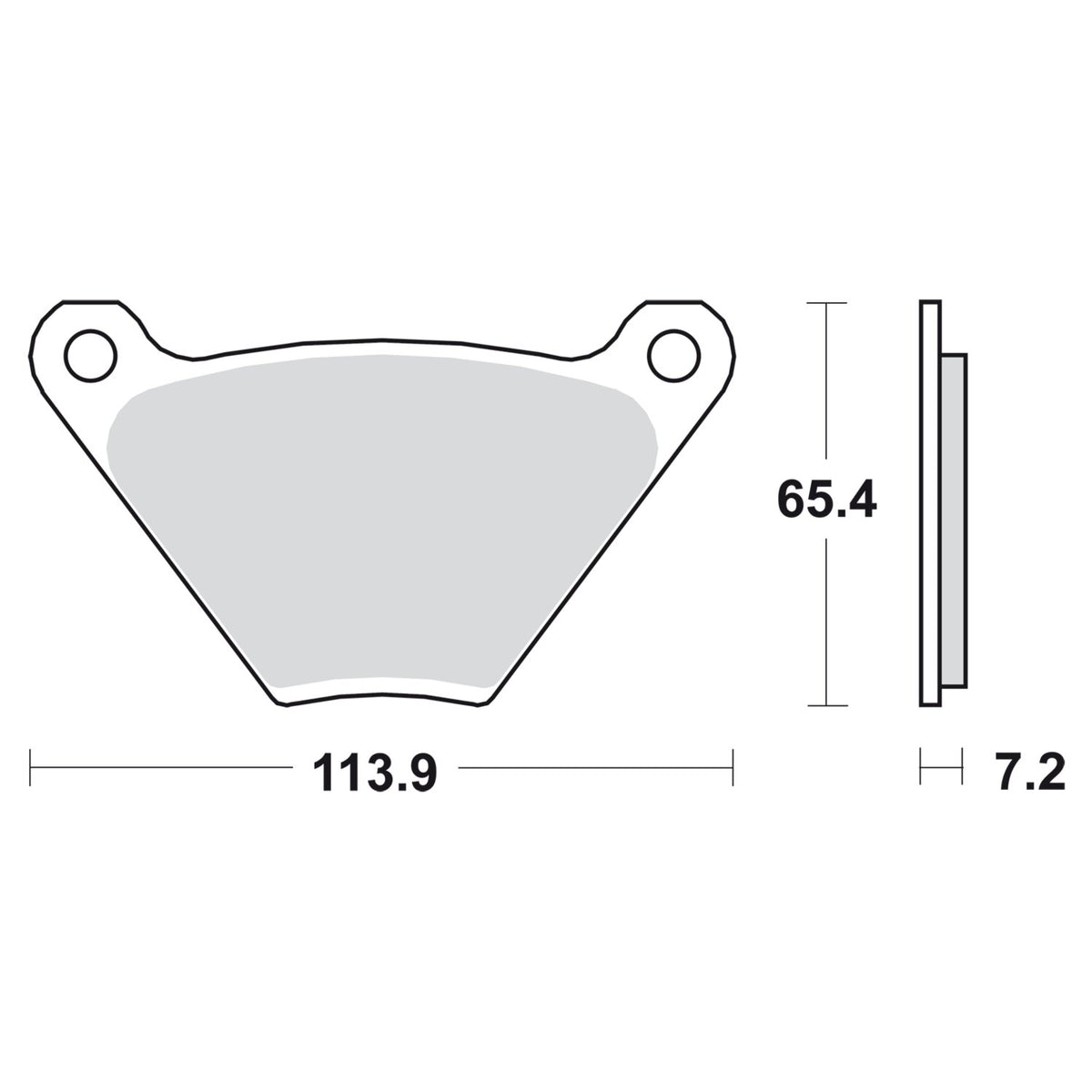SBS, brake pads. Street Carbon Tech (organic)