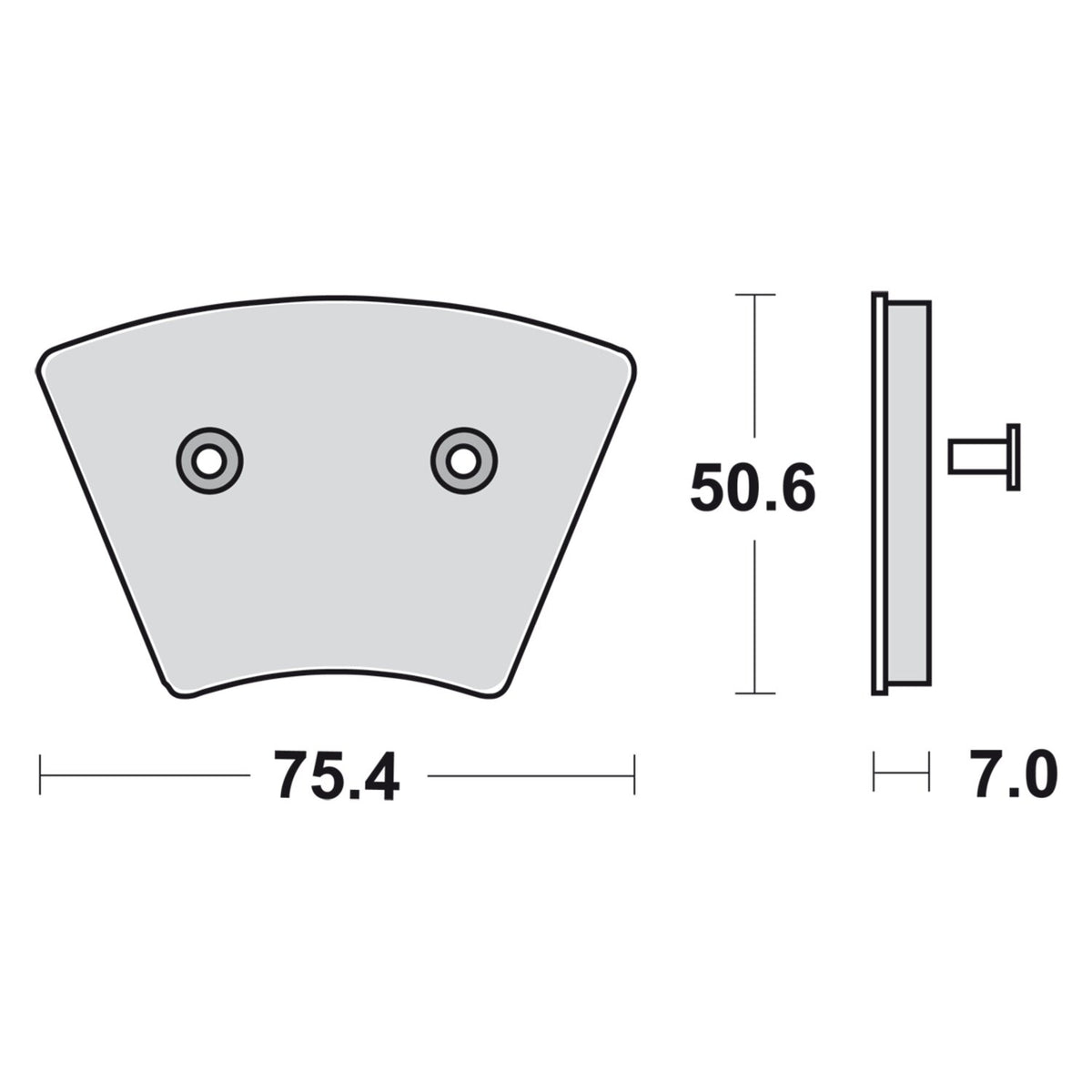 SBS, brake pads. Street Ceramic (organic)