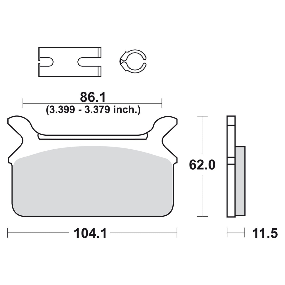 SBS brake pads, street ceramic